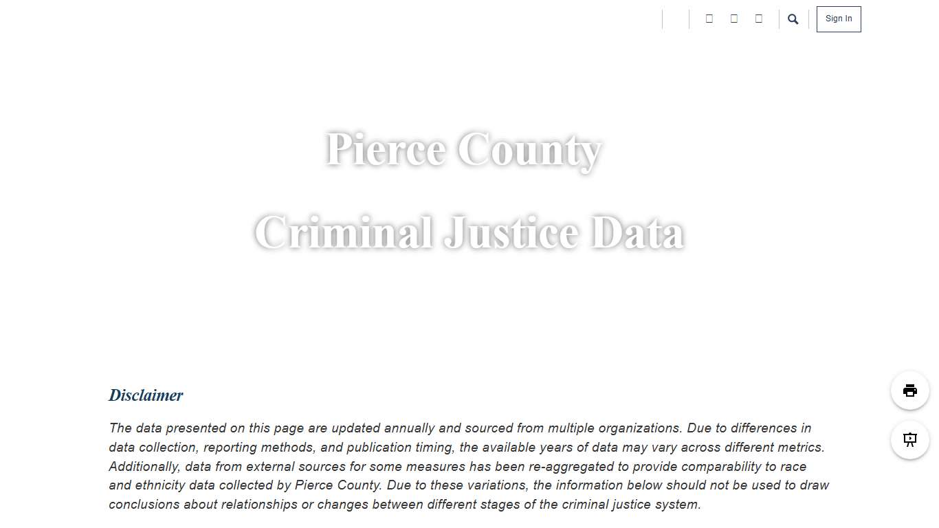 Criminal Justice Data Internal Open Pierce County